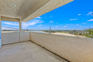 Covered balcony w views for days!