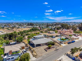 Overhead aerial view of home