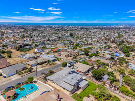 Overhead aerial view of home looking southwest
