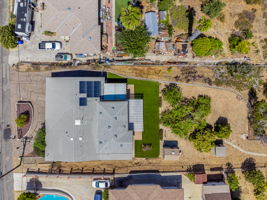 Overhead aerial view of home