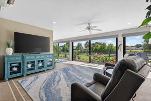 714sf Glass-Enclosed Lanai with TWO Mini-Splits and Water Views