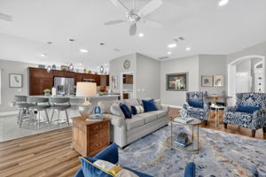 Living, Dining, and Kitchen