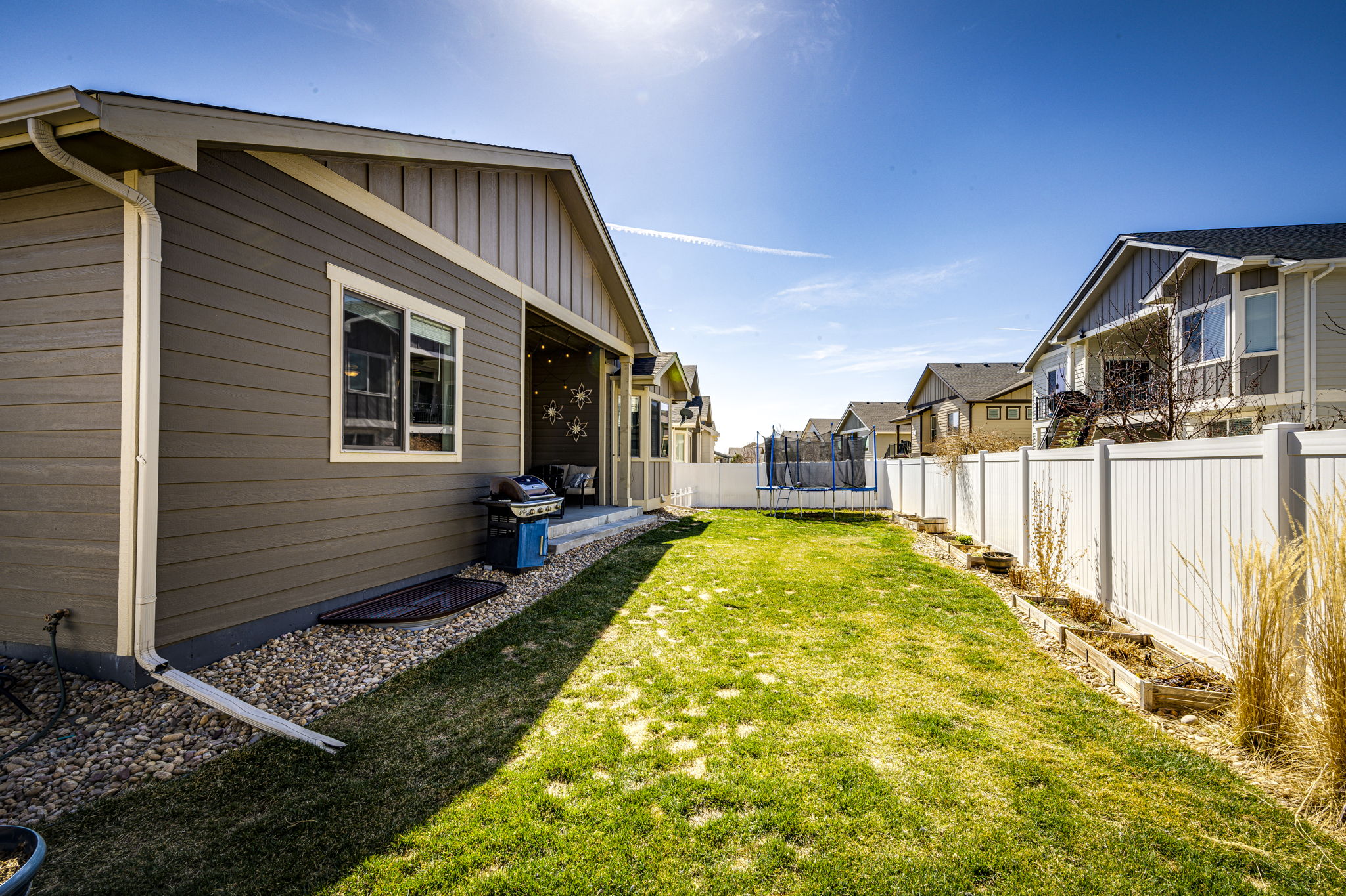Backyard with a privacy fence all around!