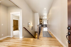 View as you enter the home. Beautiful hickory wood floors throughout the home!