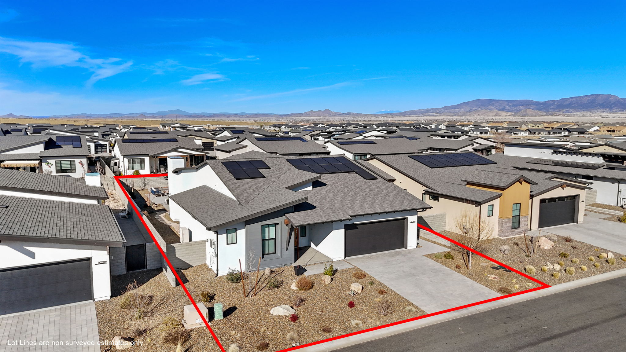 Aerial Front (3) Lot Lines