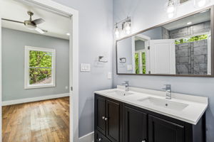 Jack and Jill Bathroom on Second Floor  Supporting Bedrooms 3 and 4