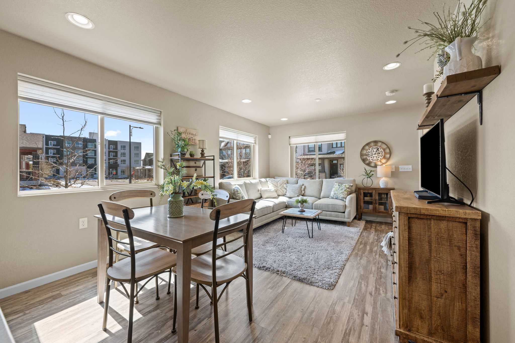 Dining Area & Living Room