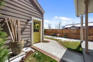 Entrance to Detached 1-Car Garage