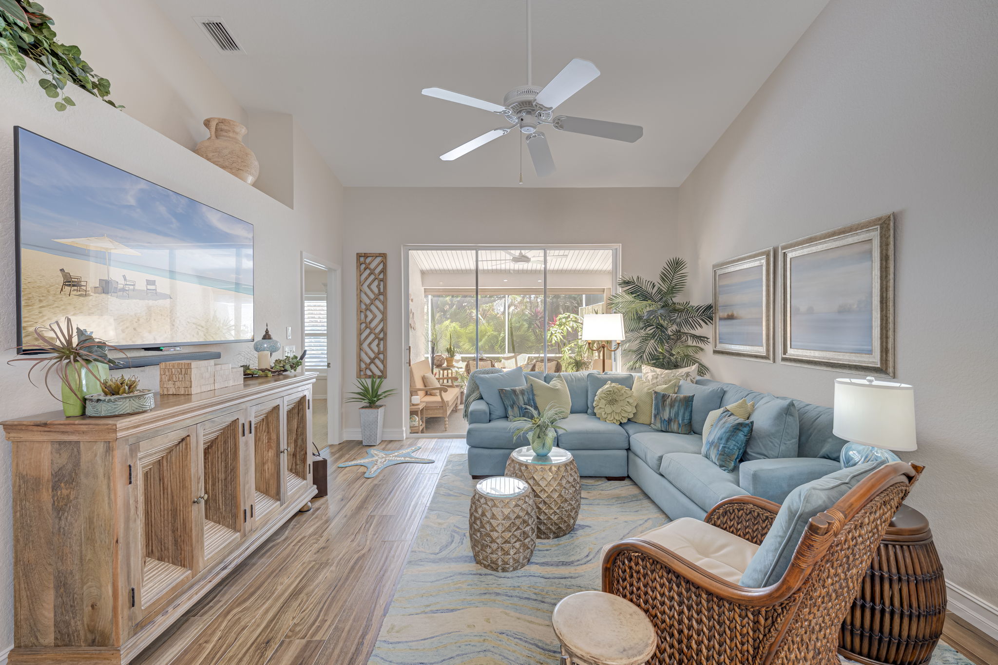 Inside to outside entertaining made easy in this open floor plan