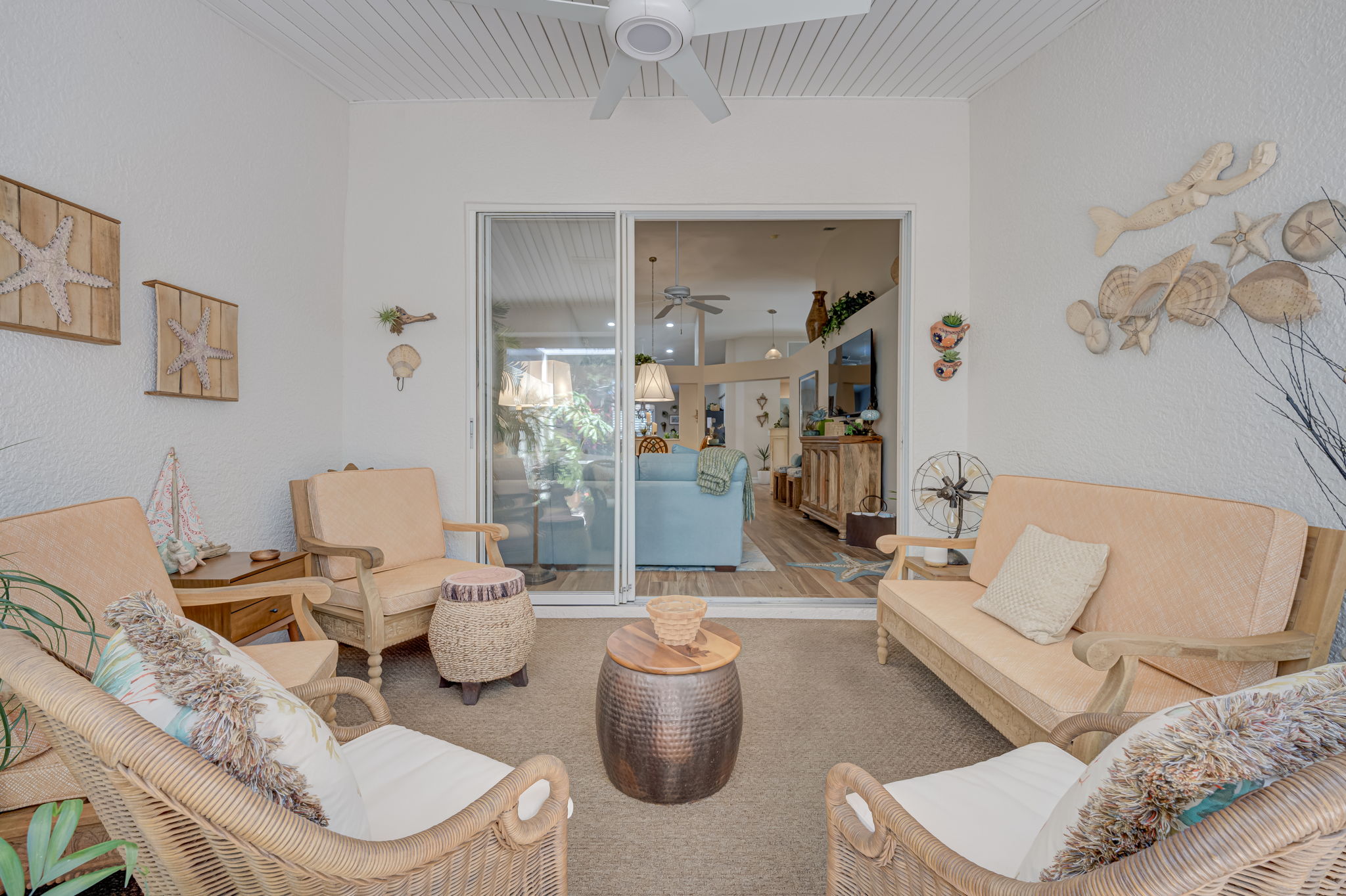 Alternate view of the spacious covered lanai area