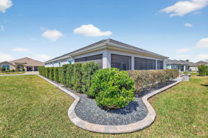 Rear and Side Elevation with Privacy Landscaping