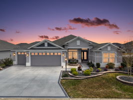 Twilight Front Elevation