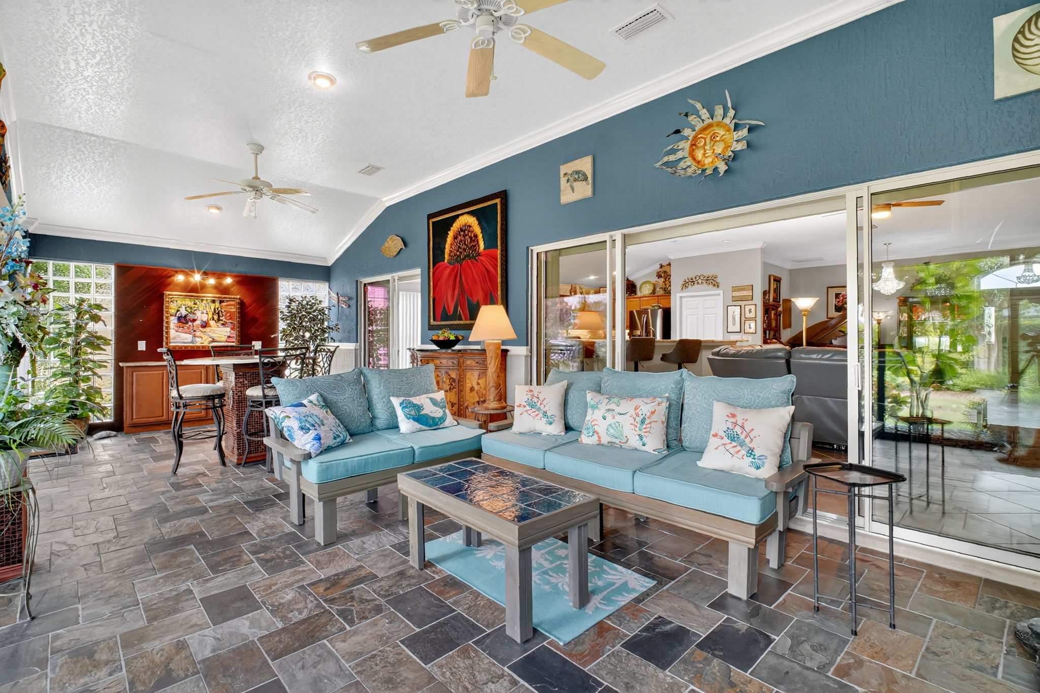 Expansive Climate-Controlled Enclosed Lanai