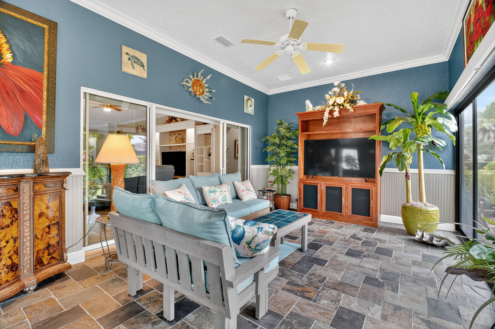 Expansive Climate-Controlled Enclosed Lanai