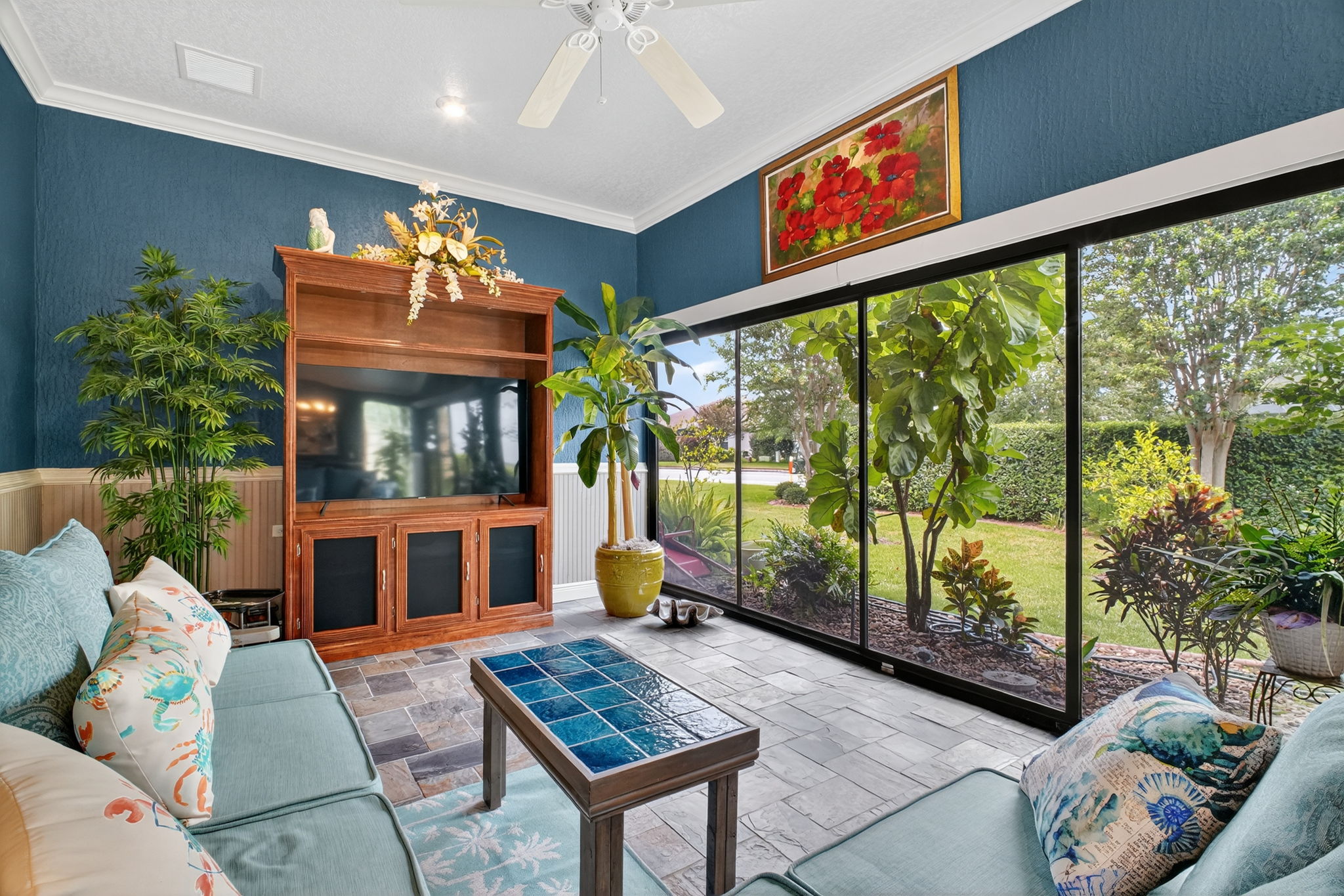 Expansive Climate-Controlled Enclosed Lanai