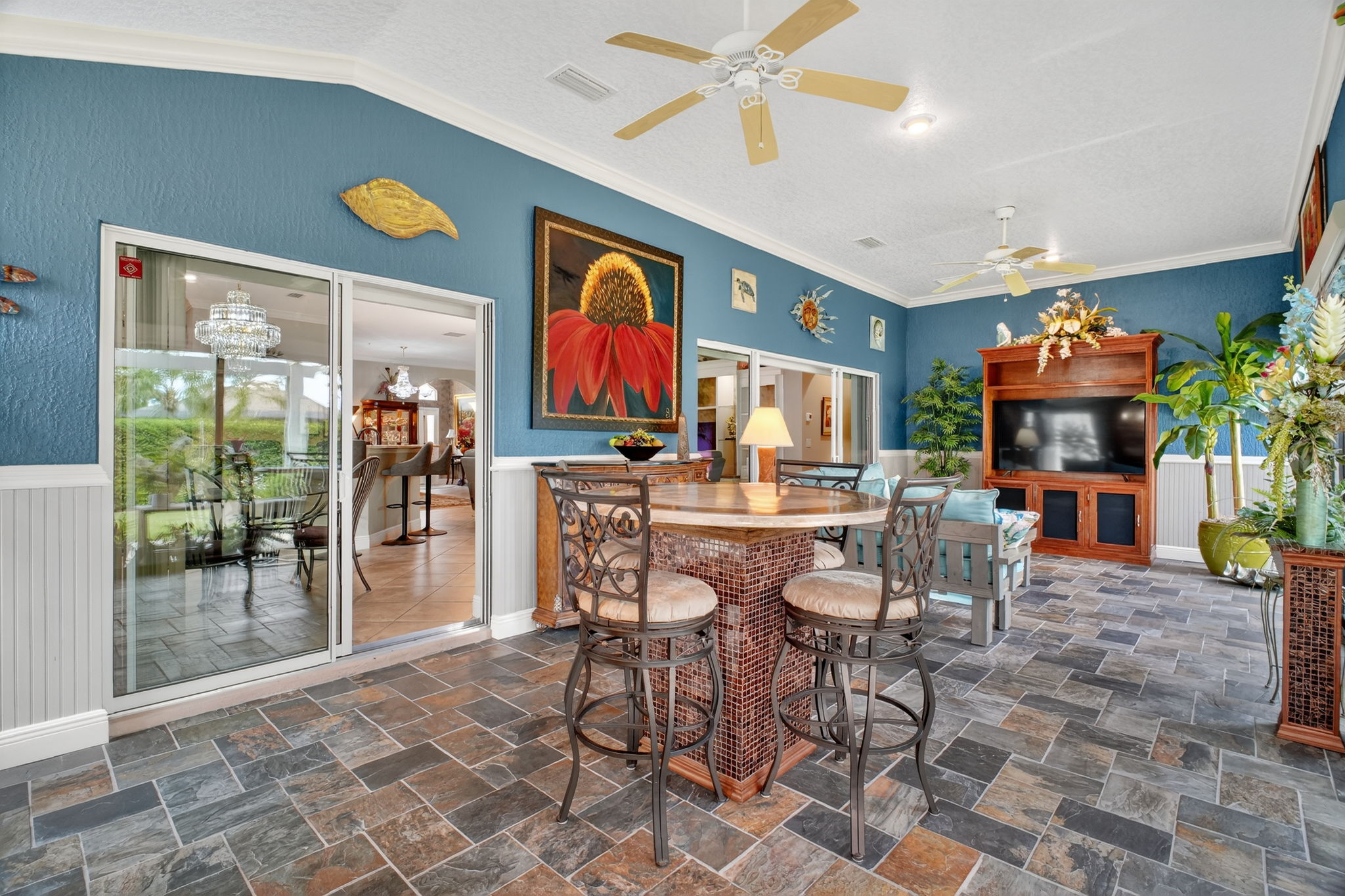 Expansive Climate-Controlled Enclosed Lanai