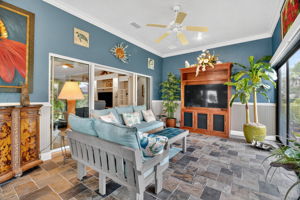 Expansive Climate-Controlled Enclosed Lanai