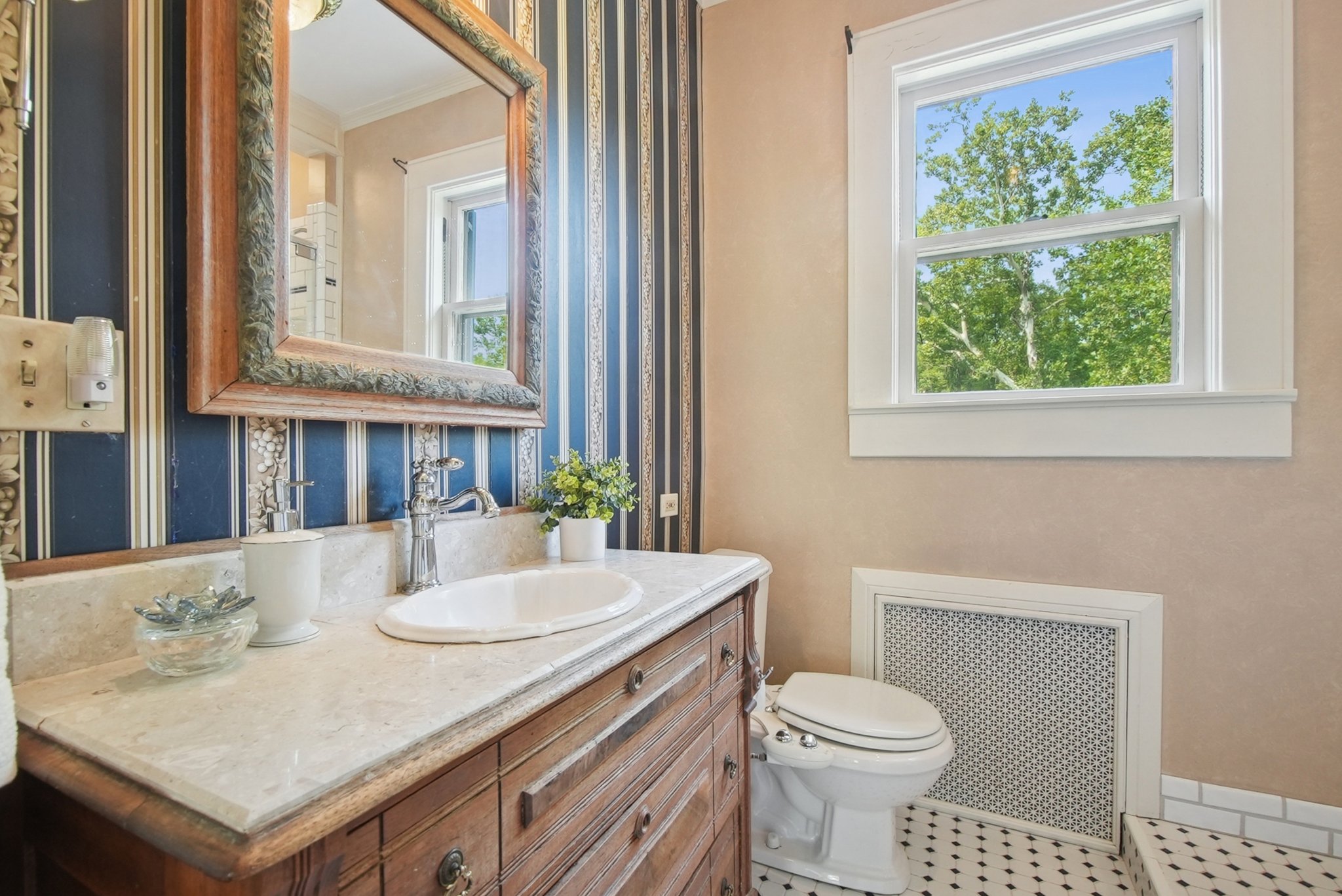 Shared hall bath