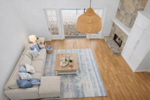 Living Room - View 3 From Loft (Virtually Staged)