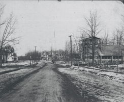 58 Montclair Ave on the left. St John's church across the street was built in 1923.