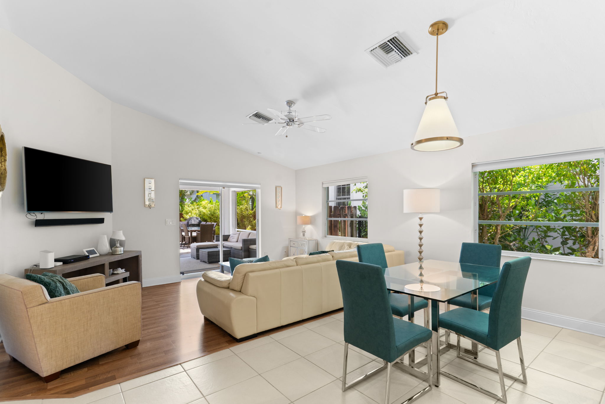 Volume Ceiling in Dining and Family Room