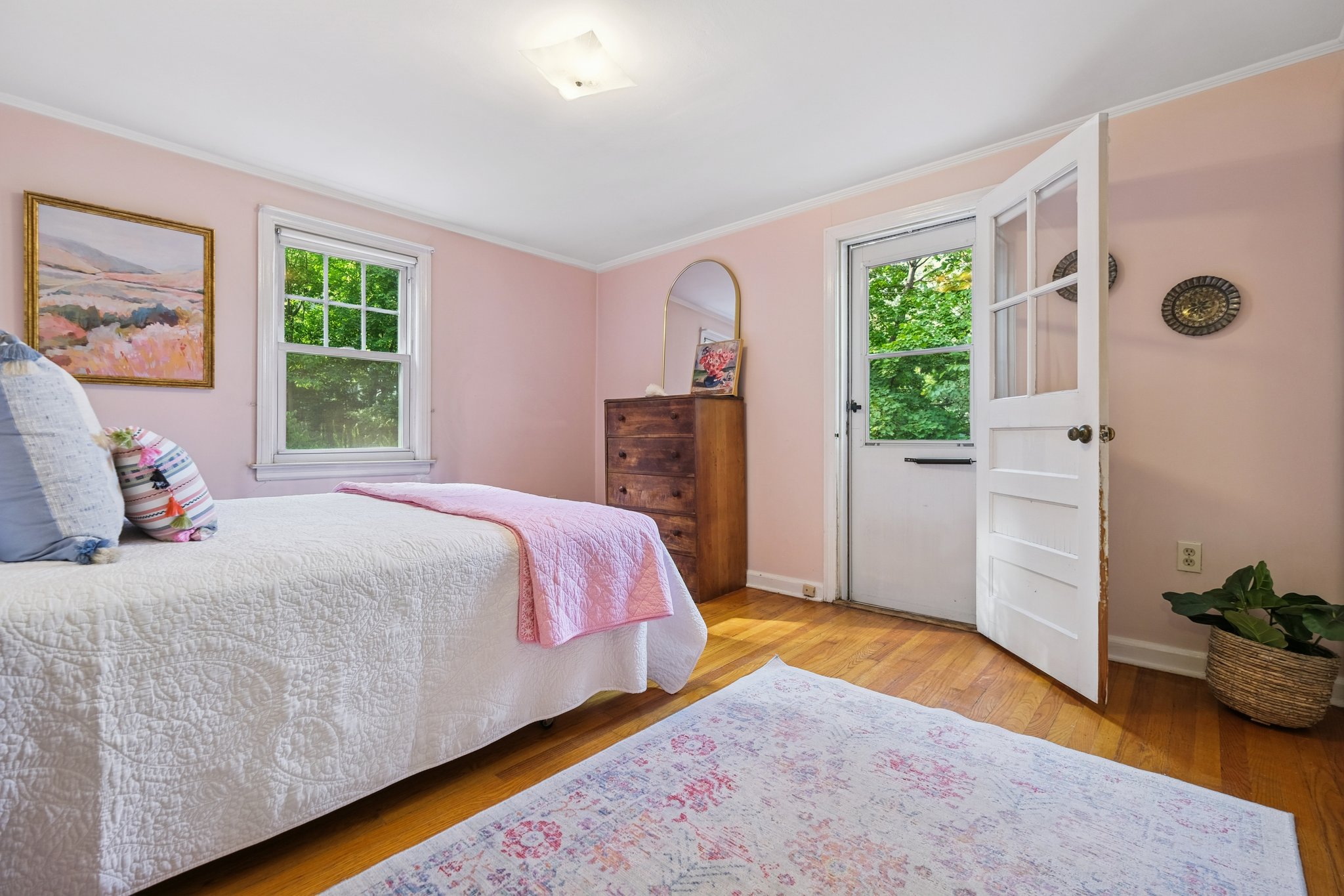 2nd floor bedroom #4 with access to roof deck.