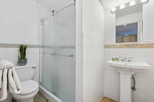 Ground floor in-law suite bath.