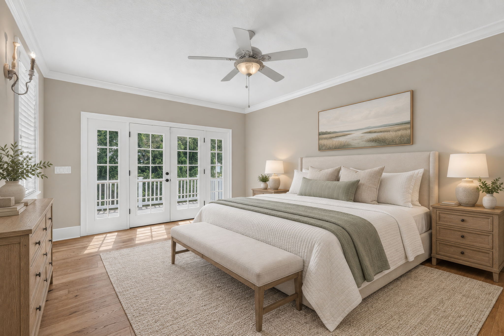 Virtually Staged Primary Suite