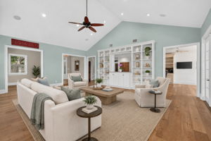 Virtually staged Living Room