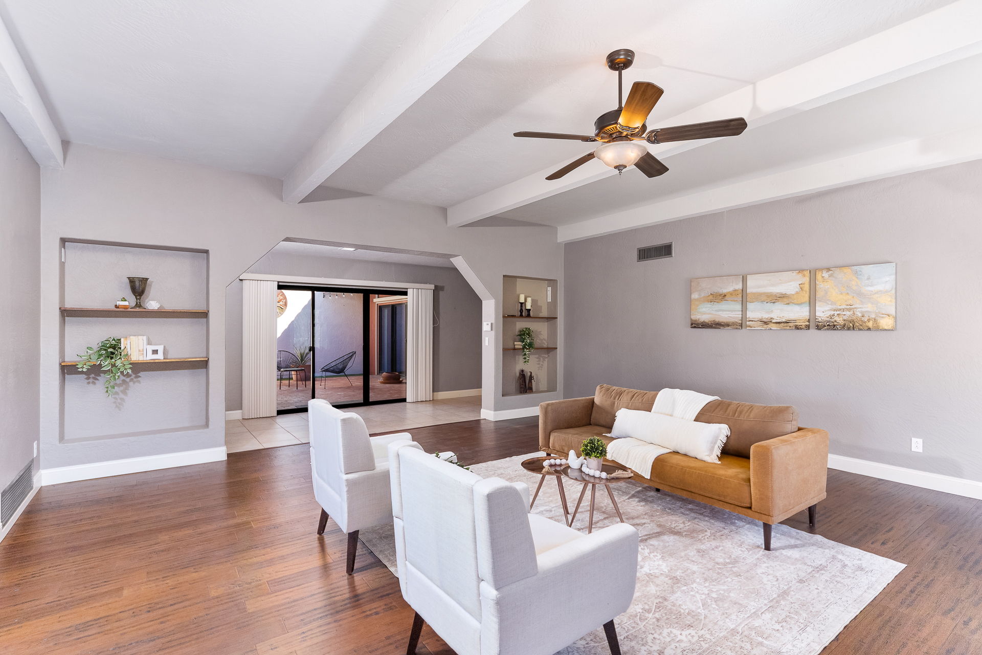 Living Room view to Atrium