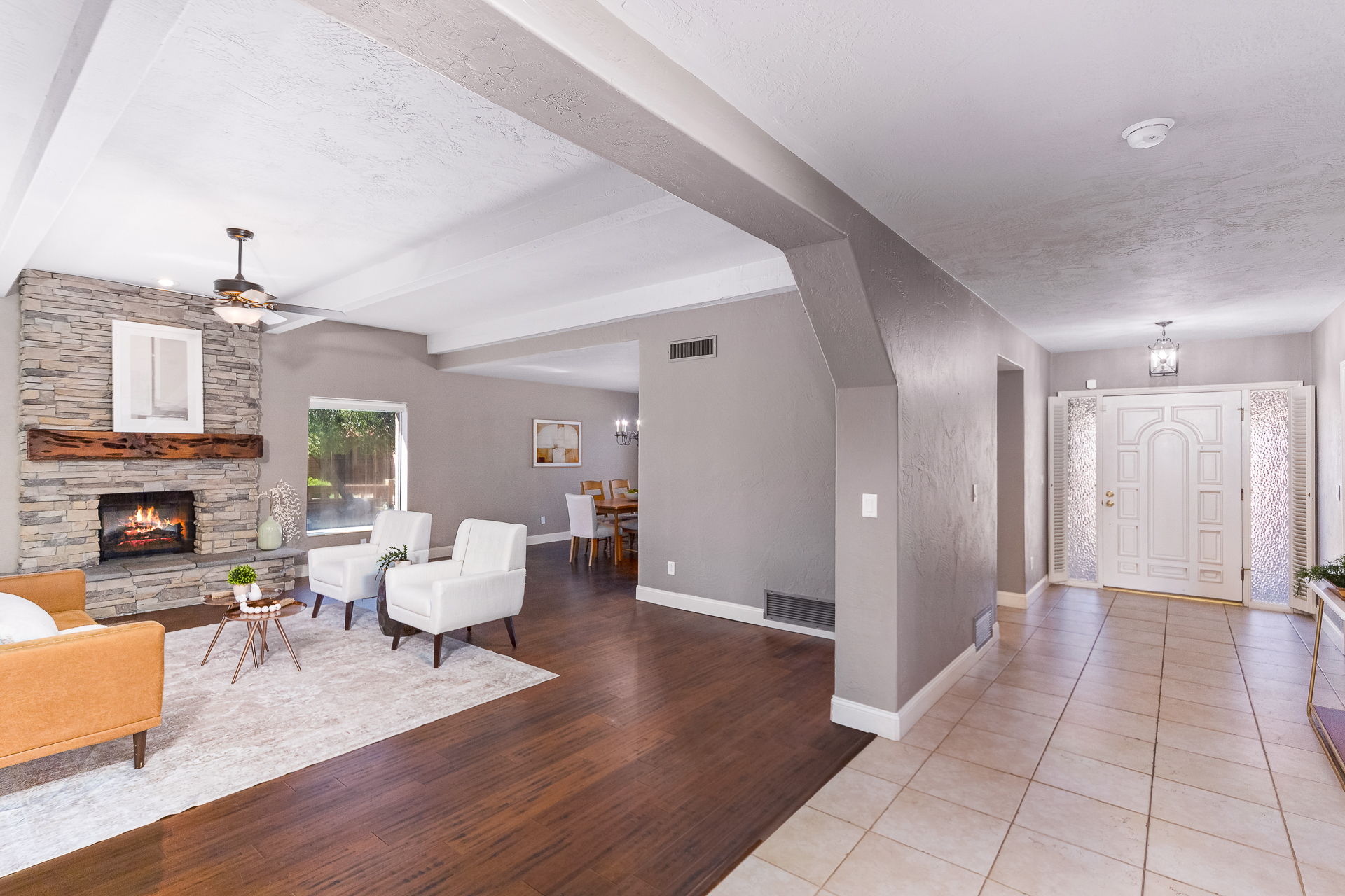 Living Room view to Foyer