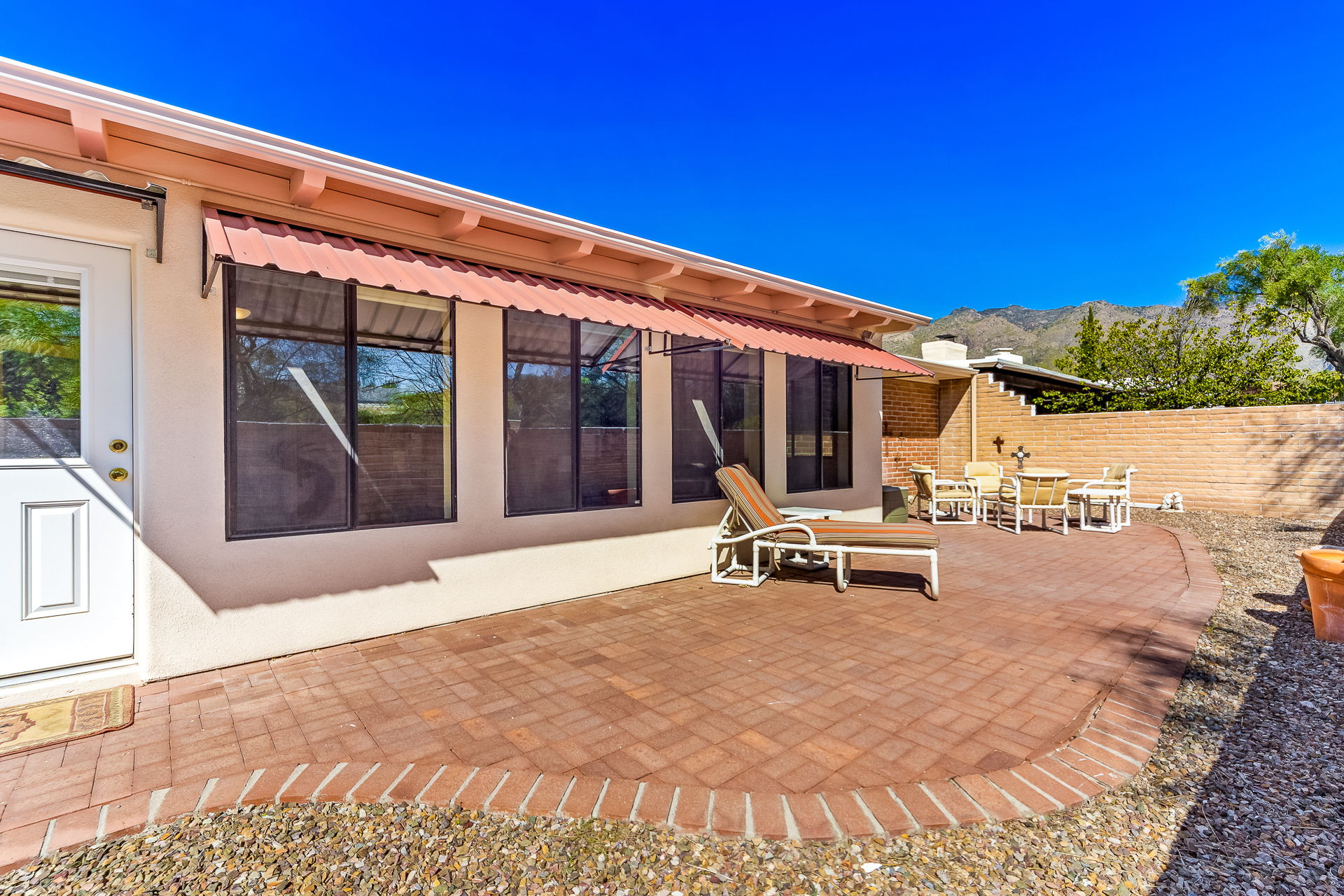 Back Patio 3 with Catalina Mountain views