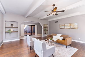 Living Room view to Atrium