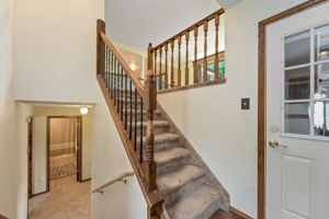 Head upstairs to the main living area