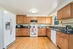 Remodeled Kitchen features Double Oven and Outside Vented Hood