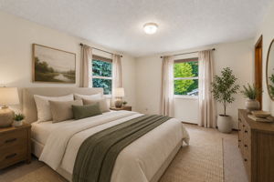 Virtually Staged Primary Bedroom