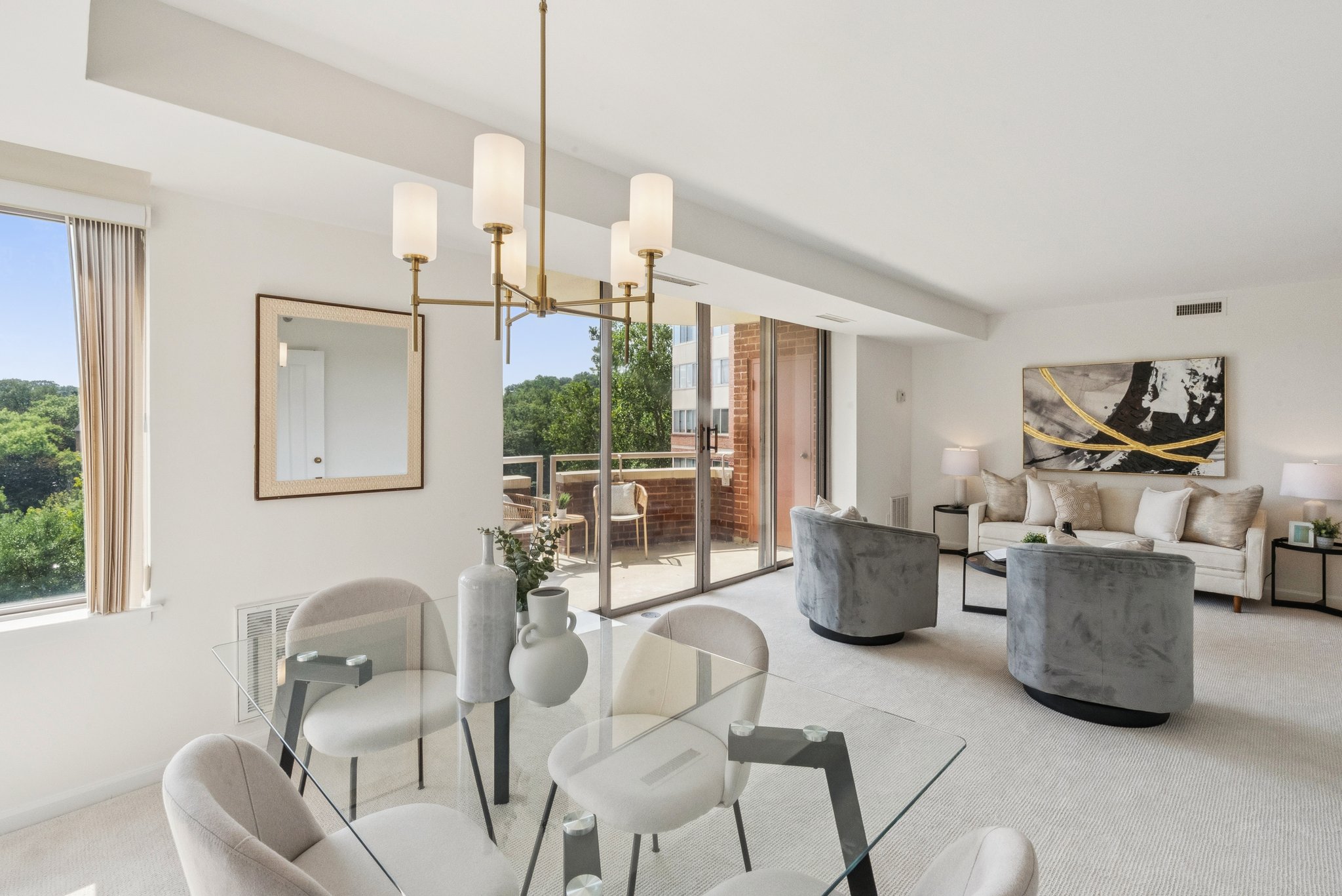Dining Room Open to Living Room