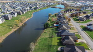 VIEW OF SUBDIVISION ON LAKE