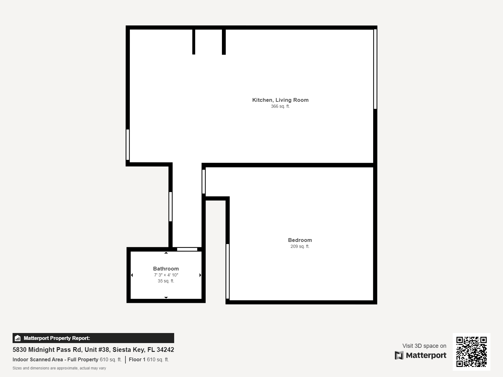 Measurements - 5830 Midnight Pass Rd - Unit #38