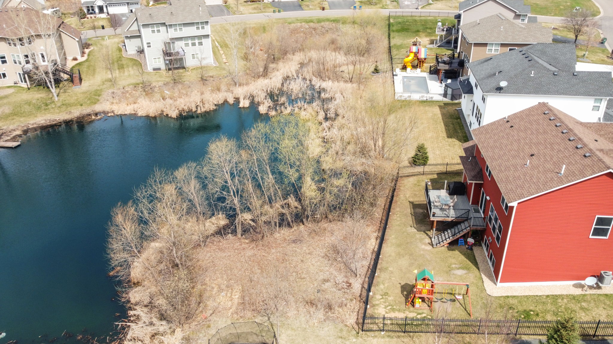 Aerial - back pond