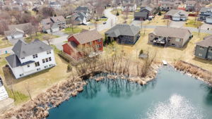 Aerial - neighborhood view