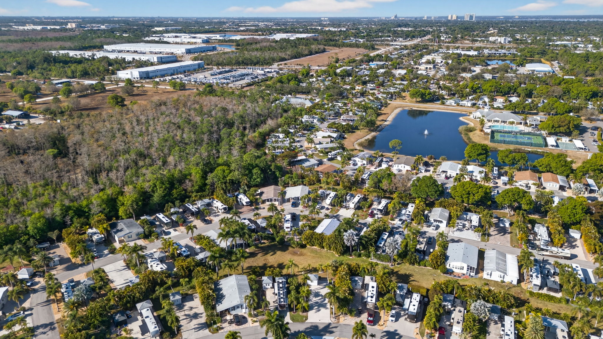 Aerial Front Exterior 7