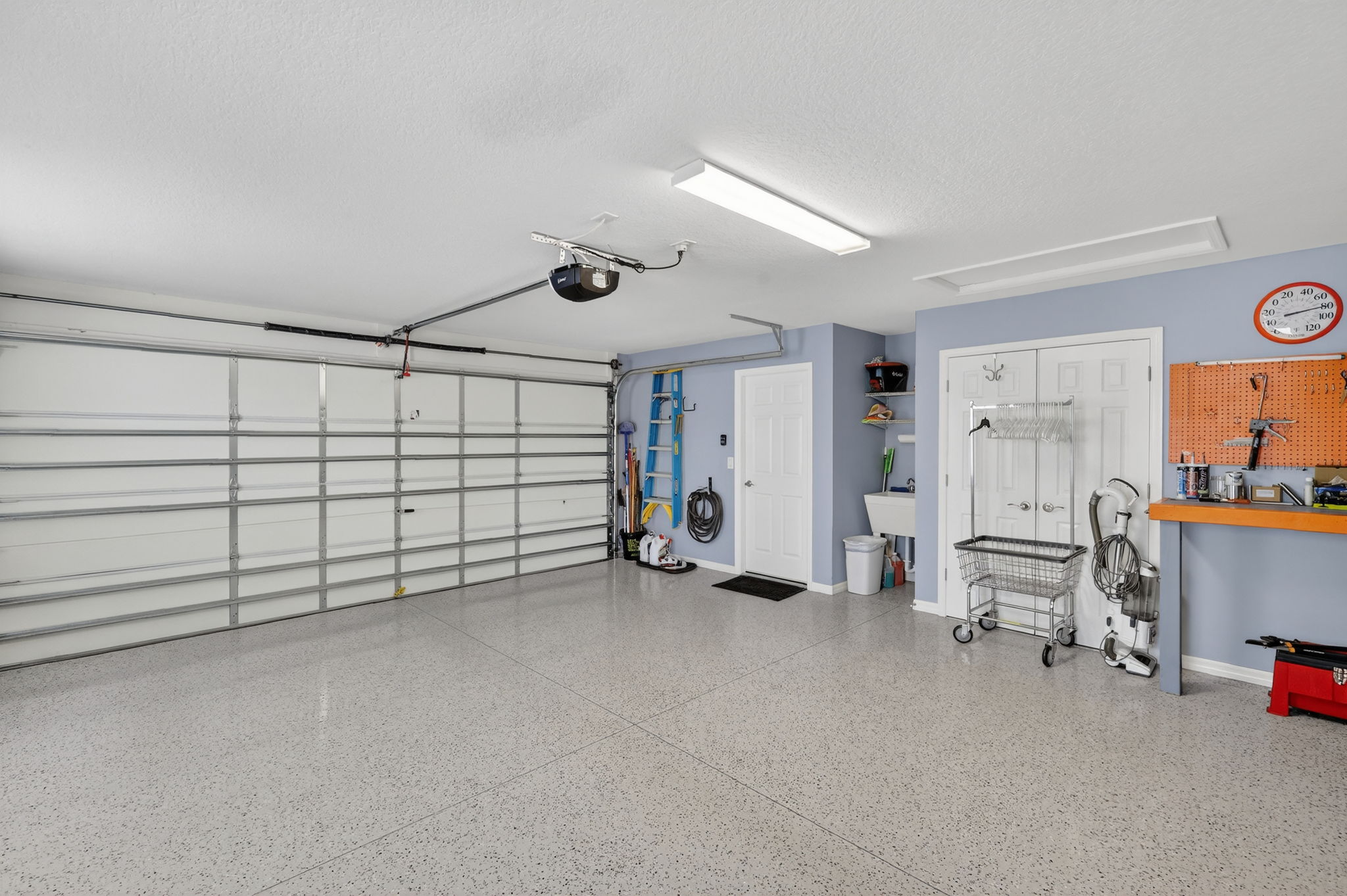 Garage with Epoxy Floor