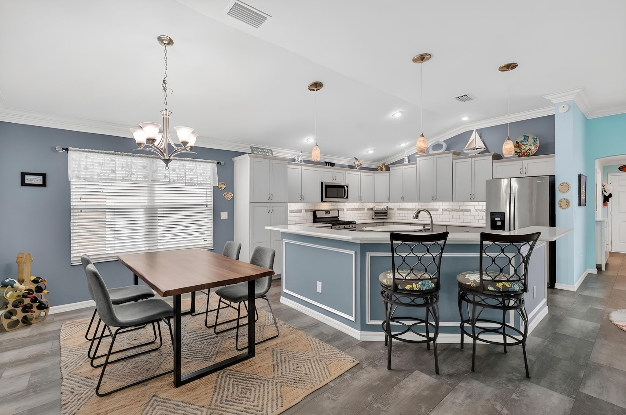 Kitchen and Dining Room-Virtually Staged