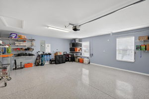 Garage with Epoxy Floor