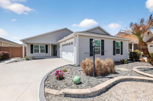 Front Elevation with Tiered Stoned Landscaping