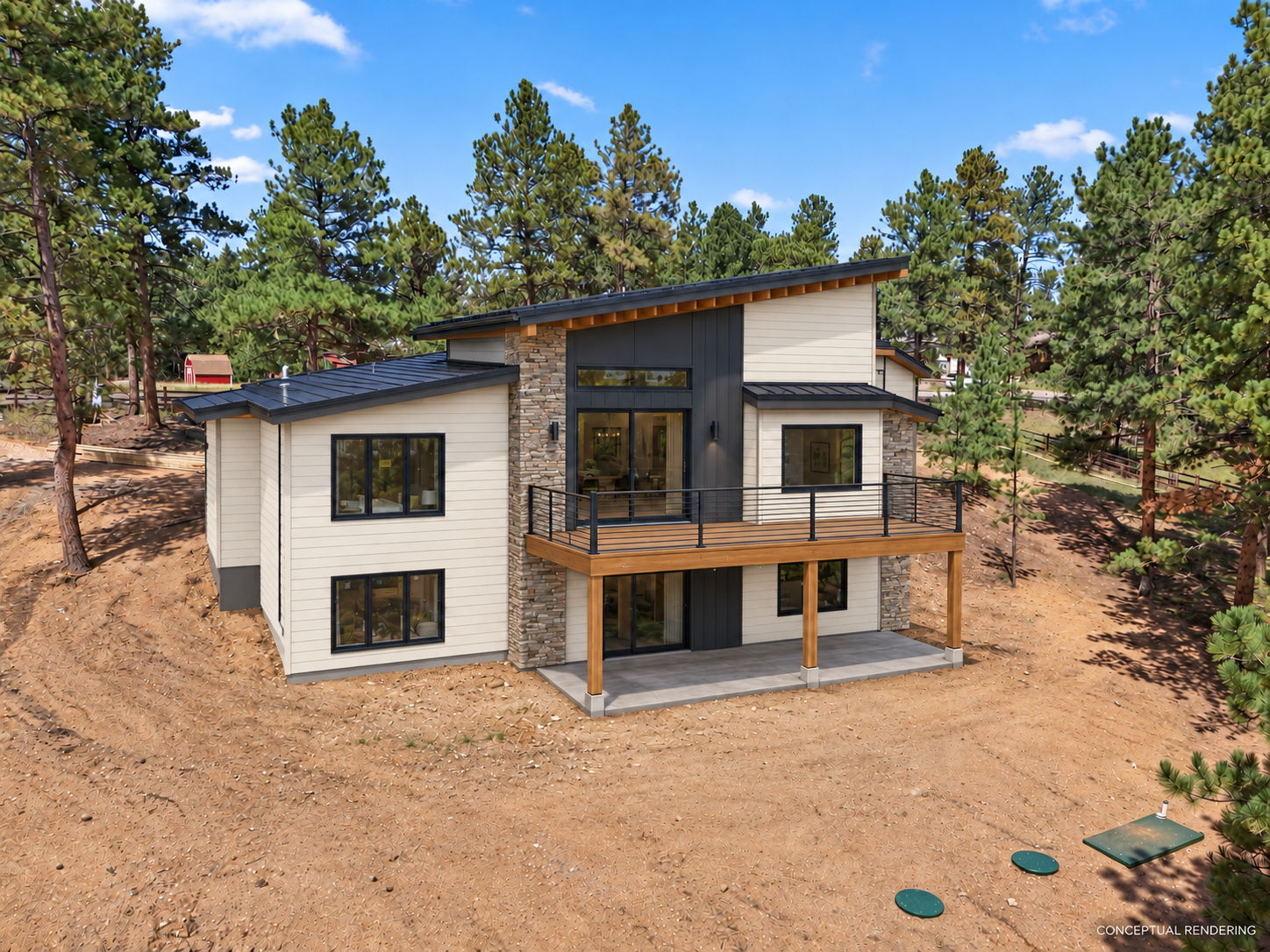 RENDERING rear of home