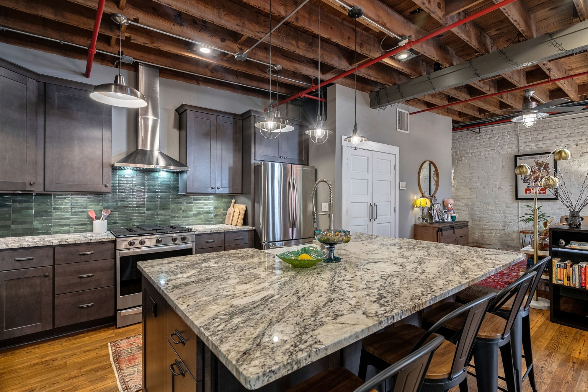 Built-in garage and updated countertops