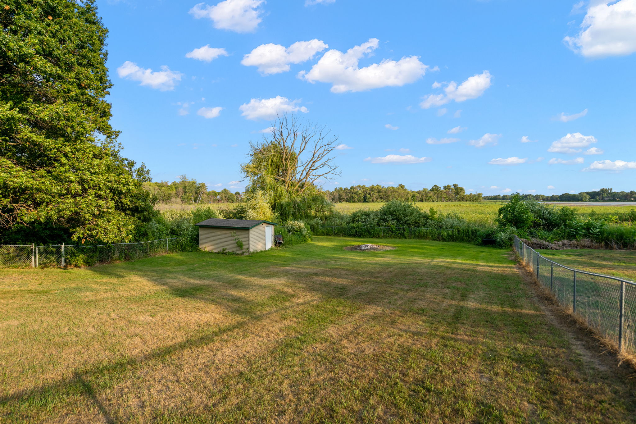 What's better than a gigantic backyard? One that's already fully fenced-in.