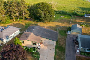 From the air, you can see what it means to own a property comprising more than a half-acre.